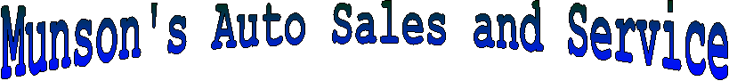Munson's Auto Sales and Service